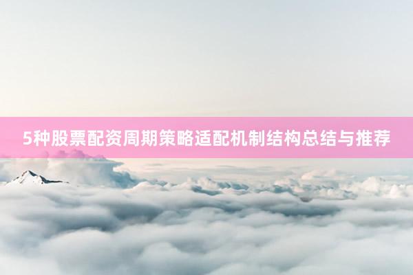5种股票配资周期策略适配机制结构总结与推荐